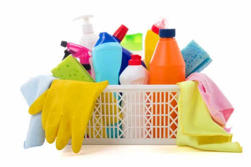 Carpet cleaning equipment and protective service setup